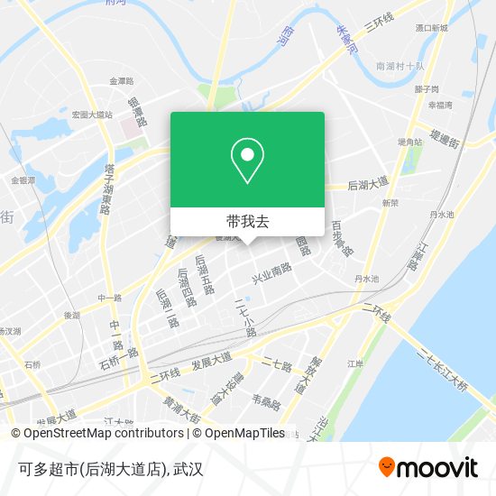 可多超市(后湖大道店)地图