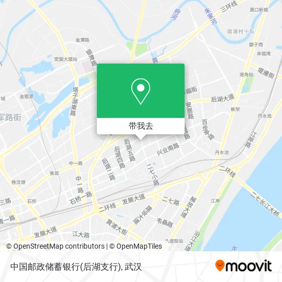 中国邮政储蓄银行(后湖支行)地图