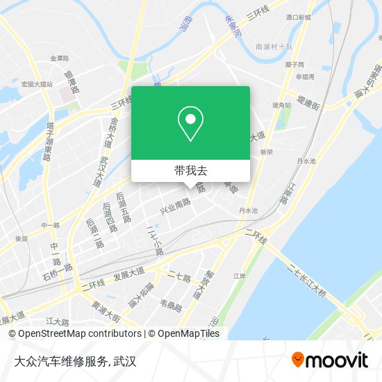 大众汽车维修服务地图