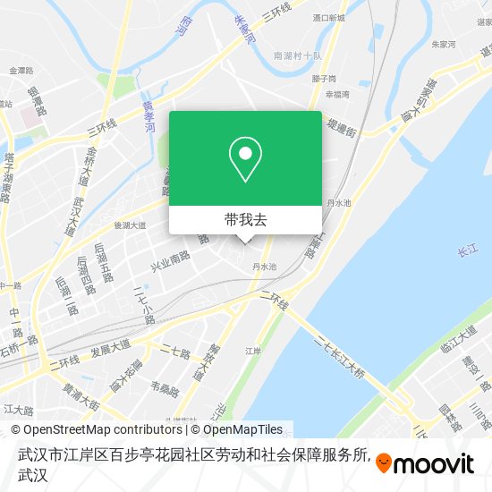 武汉市江岸区百步亭花园社区劳动和社会保障服务所地图