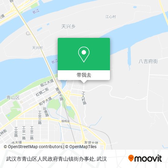 武汉市青山区人民政府青山镇街办事处地图