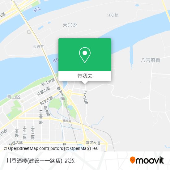 川香酒楼(建设十一路店)地图