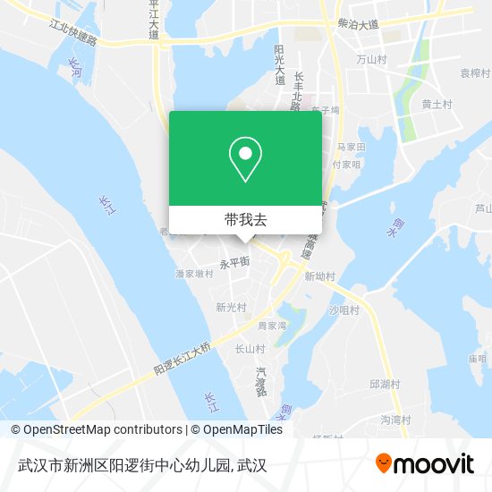 武汉市新洲区阳逻街中心幼儿园地图