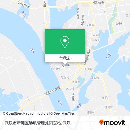 武汉市新洲区港航管理处阳逻站地图