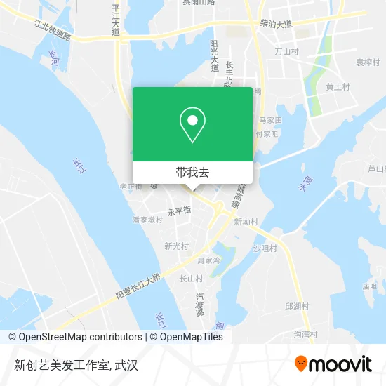 新创艺美发工作室地图