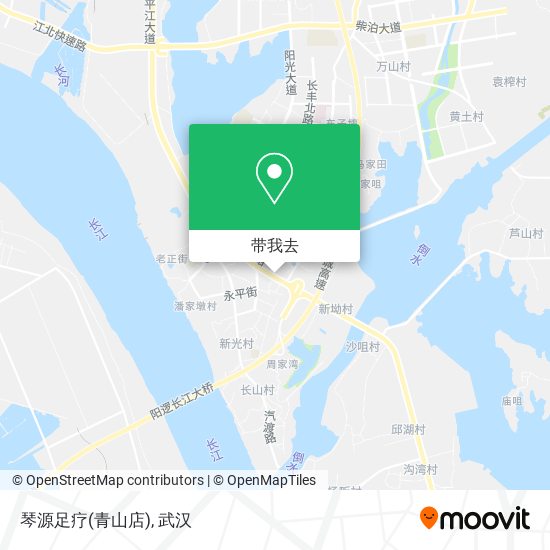 琴源足疗(青山店)地图