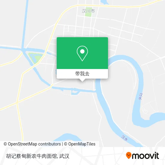 胡记蔡甸新农牛肉面馆地图
