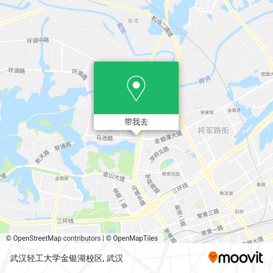 武汉轻工大学金银湖校区地图