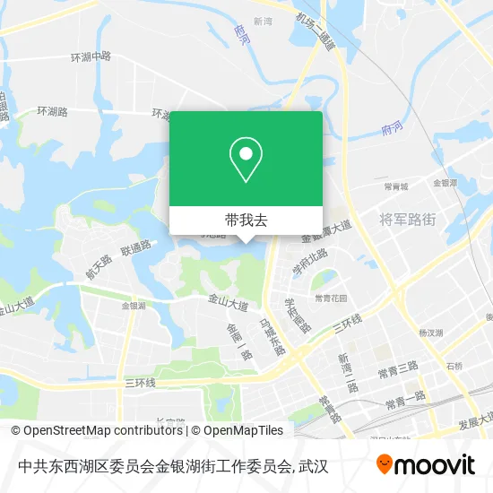 中共东西湖区委员会金银湖街工作委员会地图