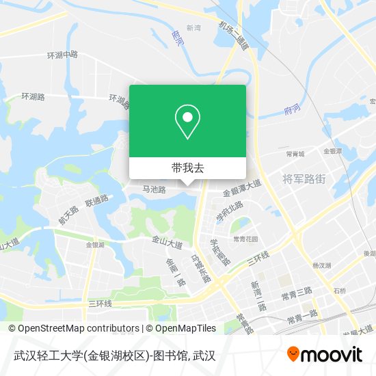 武汉轻工大学(金银湖校区)-图书馆地图