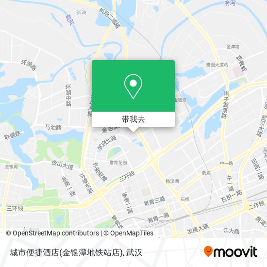 城市便捷酒店(金银潭地铁站店)地图