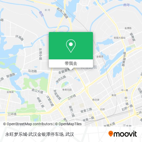 永旺梦乐城-武汉金银潭停车场地图