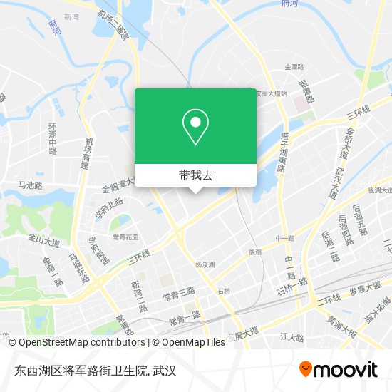 东西湖区将军路街卫生院地图