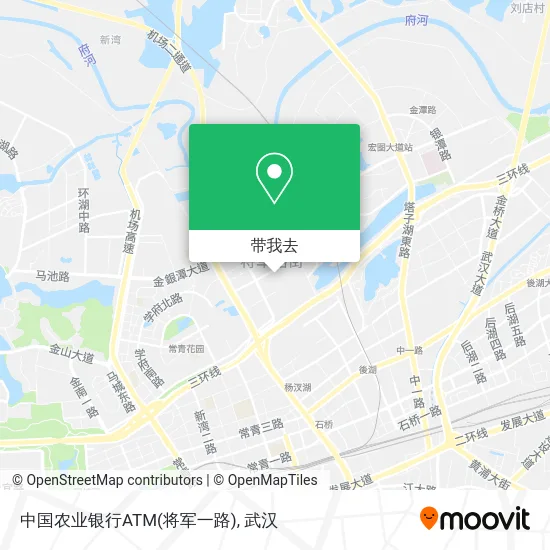 中国农业银行ATM(将军一路)地图