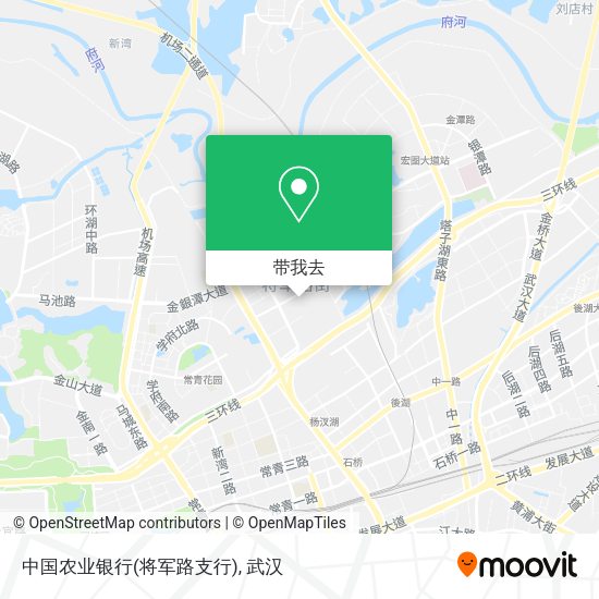 中国农业银行(将军路支行)地图