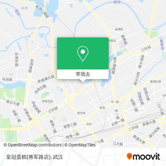 皇冠蛋糕(将军路店)地图