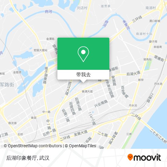 后湖印象餐厅地图