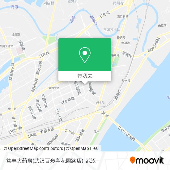 益丰大药房(武汉百步亭花园路店)地图