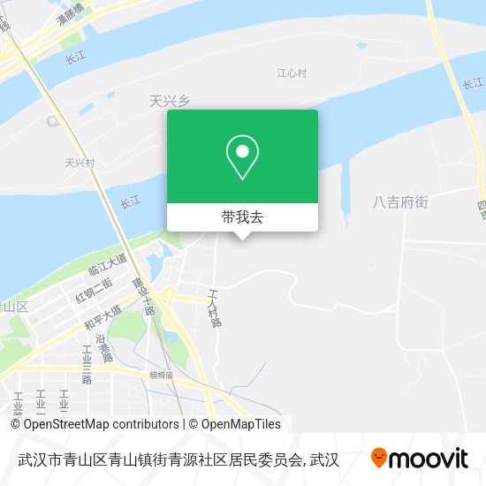 武汉市青山区青山镇街青源社区居民委员会地图