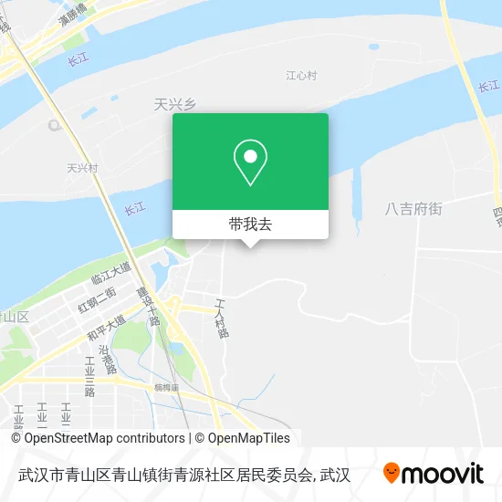 武汉市青山区青山镇街青源社区居民委员会地图