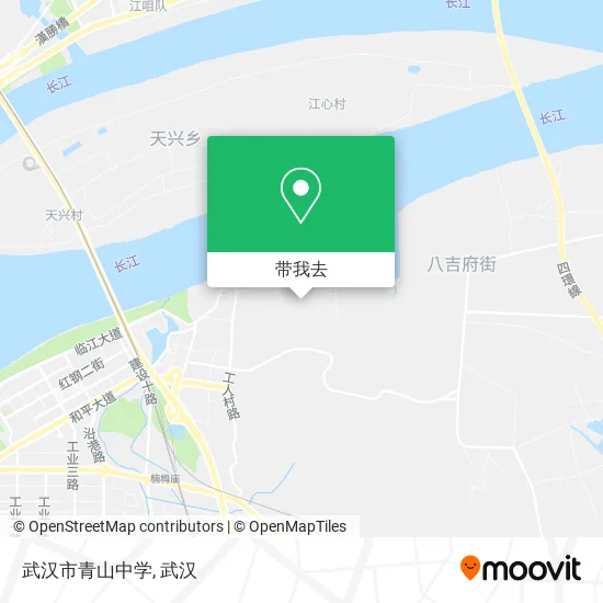 武汉市青山中学地图