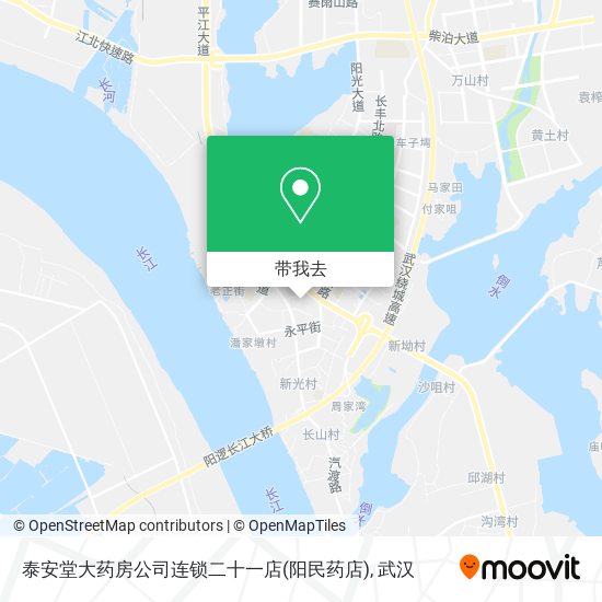 泰安堂大药房公司连锁二十一店(阳民药店)地图