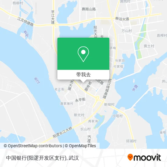 中国银行(阳逻开发区支行)地图