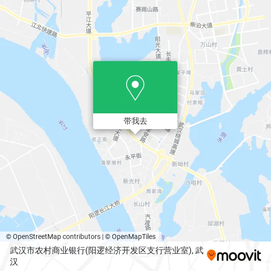 武汉市农村商业银行(阳逻经济开发区支行营业室)地图