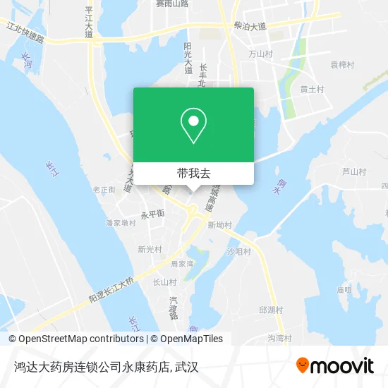 鸿达大药房连锁公司永康药店地图