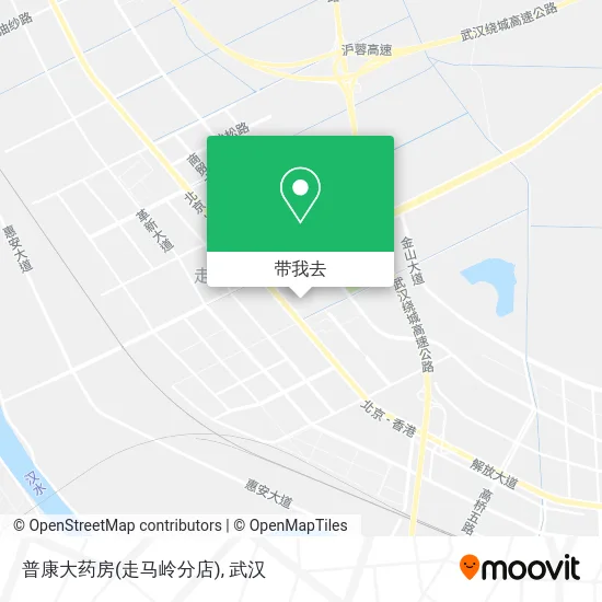 普康大药房(走马岭分店)地图