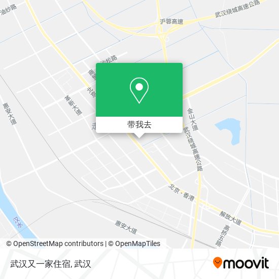 武汉又一家住宿地图