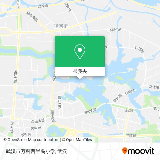 武汉市万科西半岛小学地图