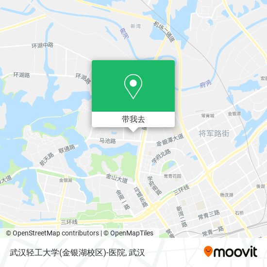武汉轻工大学(金银湖校区)-医院地图