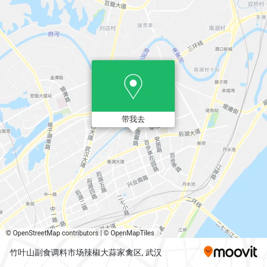 竹叶山副食调料市场辣椒大蒜家禽区地图