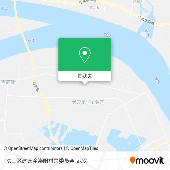 洪山区建设乡崇阳村民委员会地图