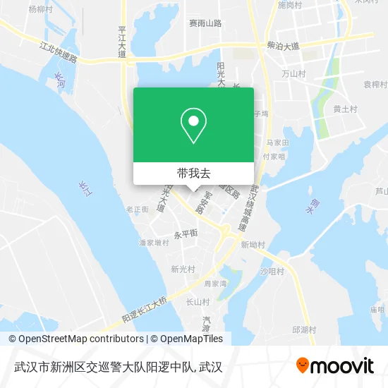 武汉市新洲区交巡警大队阳逻中队地图