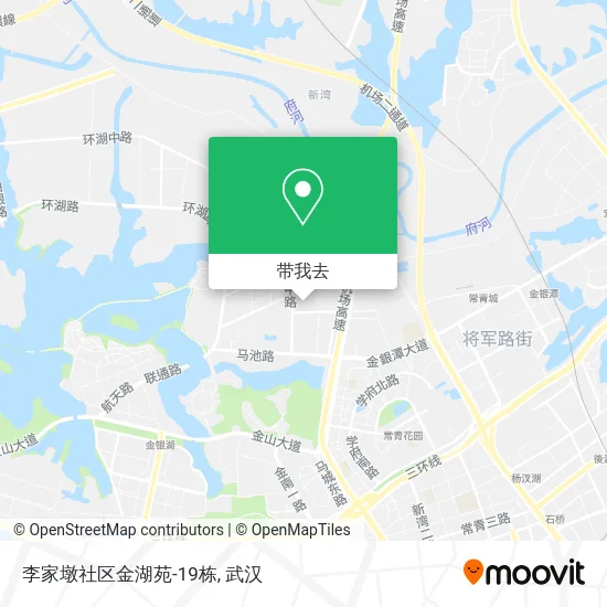 李家墩社区金湖苑-19栋地图