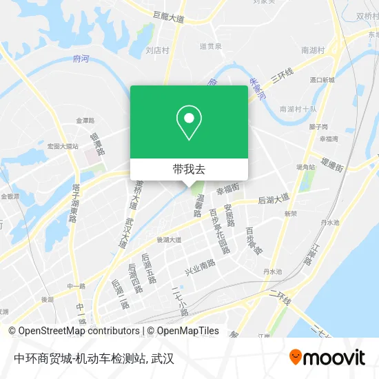 中环商贸城-机动车检测站地图