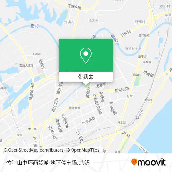 竹叶山中环商贸城-地下停车场地图