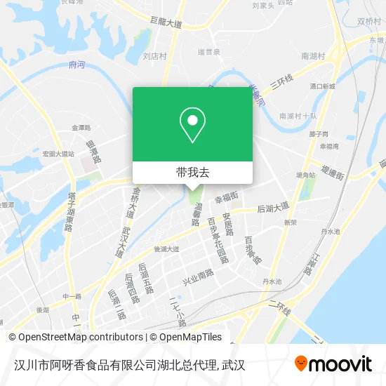 汉川市阿呀香食品有限公司湖北总代理地图