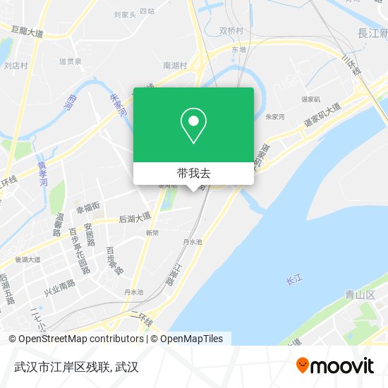 武汉市江岸区残联地图
