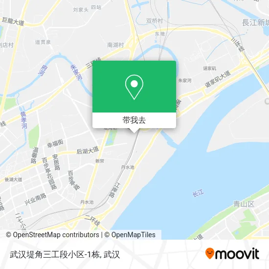 武汉堤角三工段小区-1栋地图