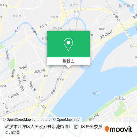 武汉市江岸区人民政府丹水池街道江北社区居民委员会地图