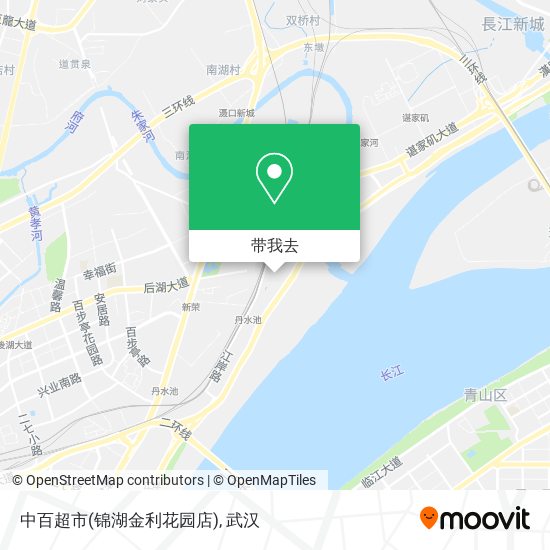 中百超市(锦湖金利花园店)地图
