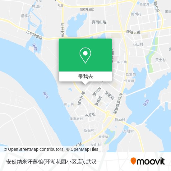 安然纳米汗蒸馆(环湖花园小区店)地图