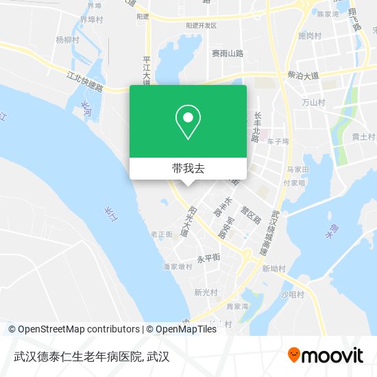 武汉德泰仁生老年病医院地图