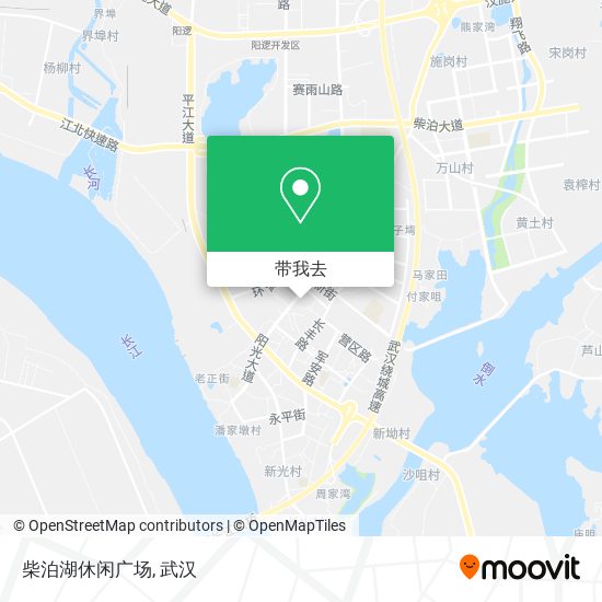 柴泊湖休闲广场地图