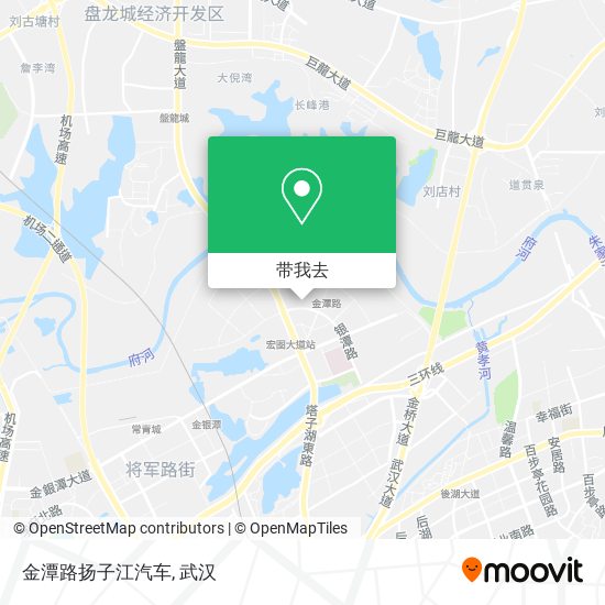 金潭路扬子江汽车地图