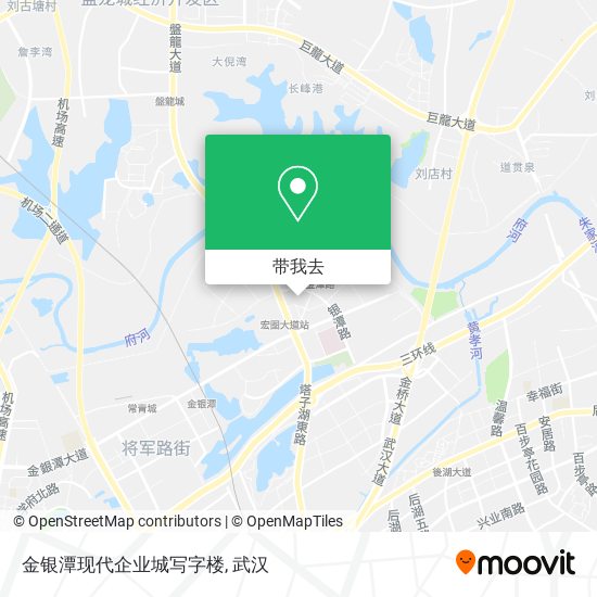 金银潭现代企业城写字楼地图