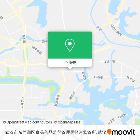 武汉市东西湖区食品药品监督管理局径河监管所地图